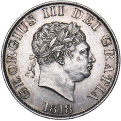 1818 Halfcrown - George III British Silver Coin - Very Nice