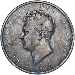 1825 Halfcrown (Edge Holed) - George IV British Silver Coin