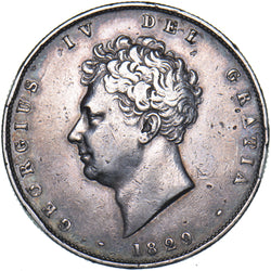1829 Halfcrown - George IV British Silver Coin - Nice