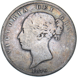 1876 Halfcrown - Victoria British Silver Coin