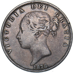 1878 Halfcrown - Victoria British Silver Coin - Nice