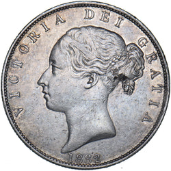 1882 Halfcrown - Victoria British Silver Coin - Very Nice