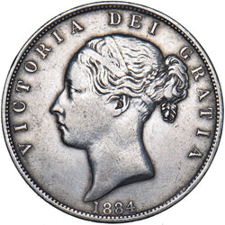 1884 Halfcrown - Victoria British Silver Coin - Nice