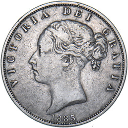 1885 Halfcrown - Victoria British Silver Coin - Nice