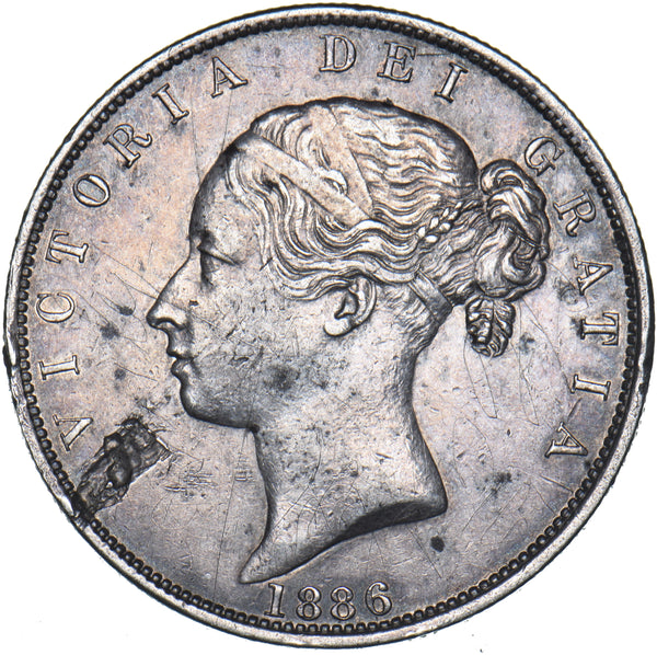1886 Halfcrown - Victoria British Silver Coin