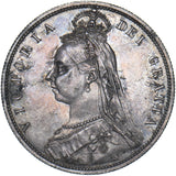 1887 Halfcrown - Victoria British Silver Coin - Very Nice