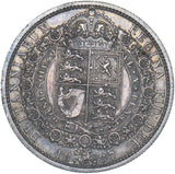 1887 Halfcrown - Victoria British Silver Coin - Very Nice
