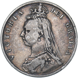 1887 Halfcrown - Victoria British Silver Coin