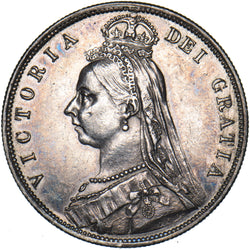 1887 Halfcrown - Victoria British Silver Coin - Very Nice