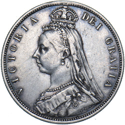 1887 Halfcrown - Victoria British Silver Coin - Nice