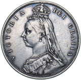 1887 Halfcrown - Victoria British Silver Coin - Nice