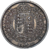 1887 Halfcrown - Victoria British Silver Coin - Nice