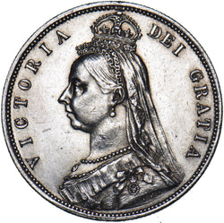 1887 Halfcrown - Victoria British Silver Coin - Very Nice