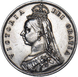 1887 Halfcrown - Victoria British Silver Coin - Very Nice