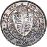1895 Halfcrown - Victoria British Silver Coin - Nice