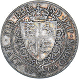 1900 Halfcrown - Victoria British Silver Coin
