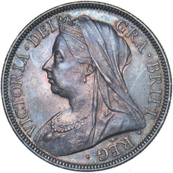 1901 Halfcrown - Victoria British Silver Coin - Very Nice