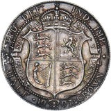 1907 Halfcrown - Edward VII British Silver Coin - Very Nice