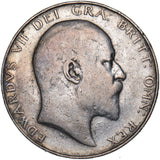 1907 Halfcrown - Edward VII British Silver Coin