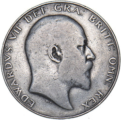 1908 Halfcrown - Edward VII British Silver Coin