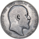 1908 Halfcrown - Edward VII British Silver Coin