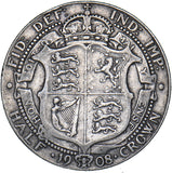 1908 Halfcrown - Edward VII British Silver Coin