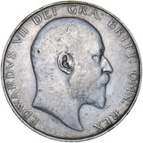 1908 Halfcrown - Edward VII British Silver Coin - Nice