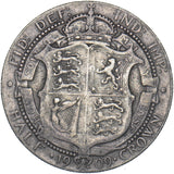 1909 Halfcrown - Edward VII British Silver Coin