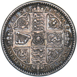 1849 Godless Florin (WW Obscured) - Victoria British Silver Coin - Nice