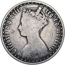 1854 Gothic Florin - Victoria British Silver Coin
