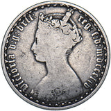 1854 Gothic Florin - Victoria British Silver Coin