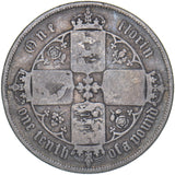 1859 Gothic Florin - Victoria British Silver Coin