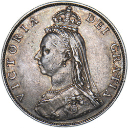 1887 Florin - Victoria British Silver Coin - Nice