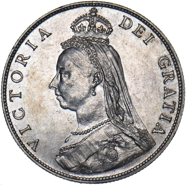 1887 Florin - Victoria British Silver Coin - Very Nice