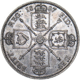 1887 Florin - Victoria British Silver Coin - Very Nice