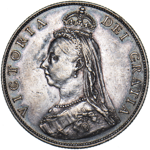 1887 Florin - Victoria British Silver Coin - Nice