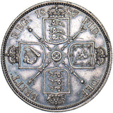 1887 Florin - Victoria British Silver Coin - Nice
