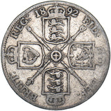 1892 Florin - Victoria British Silver Coin
