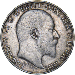 1910 Florin - Edward VII British Silver Coin - Nice