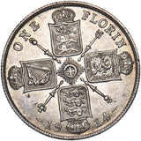 1914 Florin - George V British Silver Coin - Very Nice