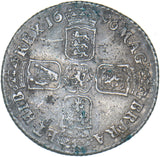 1696 Shilling - William III British Silver Coin