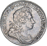 1723 SSC Shilling - George I British Silver Coin - Very Nice