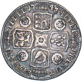 1743 Shilling - George II British Silver Coin - Nice