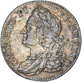 1743 Shilling - George II British Silver Coin - Nice