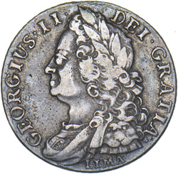 1745 LIMA Shilling (Reverse Engraved) - George II British Silver Coin