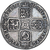 1750 Shilling (50 Over 46) - George II British Silver Coin