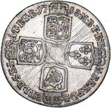 1758 Shilling - George II British Silver Coin
