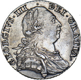 1787 Shilling - George III British Silver Coin - Nice