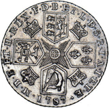 1787 Shilling - George III British Silver Coin - Nice