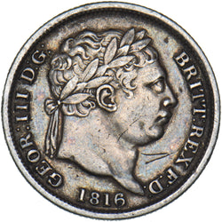1816 Shilling - George III British Silver Coin